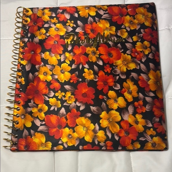 Other - Vintage Floral Spiral Photo Album/ Notebook